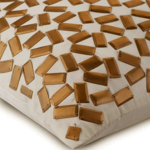 Vista 2 de The HomeCentric Funda de almohada, fundas de almohada de seda de 12 x 12 pulgadas (11.8 x 11.8 in), funda de almohada cuadrada con lentejuelas