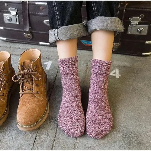 Vista 8 de YQHMT Calcetines de lana para mujer, regalos de invierno, cálidos, gruesos, térmicos, vintage, suaves, calcetines para calcetines, regalo de Navidad