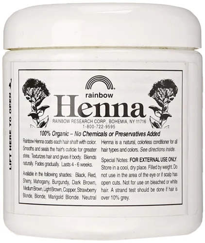 Vista 2 de Rainbow Research Tinte y acondicionador de cabello de henna, rubio caléndula persa/rubio dorado, 4 onzas Caléndula Rubio