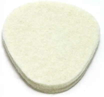 Vista 2 de Almohadillas metatarsianas (bola de pie), fieltro de 1/8", 100 cojines por paquete, Blanco