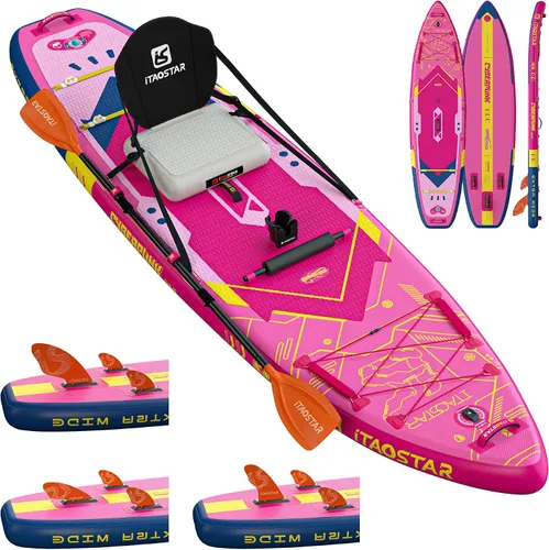 Vista 8 de iTAOSTAR Cyberpunk-Punk the Wave, 11'6x35, Paddle Board w/All Accessories Blanco