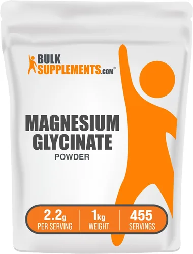Vista 10 de Glicinato de magnesio puro en polvo BulkSupplements, 1