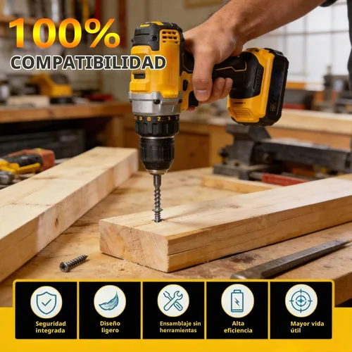 Vista 3 de Paquete de 2 baterías de repuesto de 9000 mAh para Dewalt 20 V/60 V Flexvolt compatible con Dewalt 60 V batería DCB609 DCB606 DCB612 herramientas