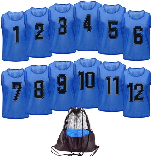 Vista 11 de Camiseta de baloncesto,Pinnies Adulto,Chalecos Scrimmage para niños Equipo de entrenamiento de fútbol Lightweigth Soccer Activity Pennies Training
