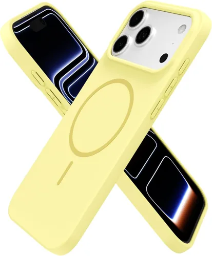 Vista 246 de Oakxco Funda de Silicona Mag Safe para iPhone 12 Pro Max, Funda Magnética Delgada y Fina Compatible con Carga Inalámbrica MagSafe, Bonita Funda