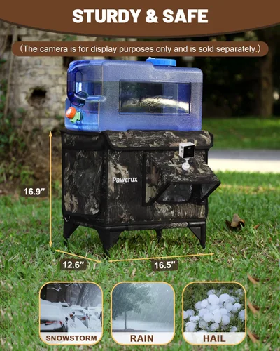 Vista 5 de Casa para gatos con calefacción para gatos al aire libre, casa para gatos al aire libre con aislamiento impermeable, con almohadilla térmica, casa