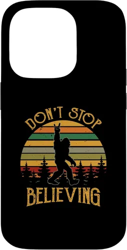 Vista 17 de Don't Stop Believing Bigfoot Rock And Roll Sasquatch Case for iPhone 16