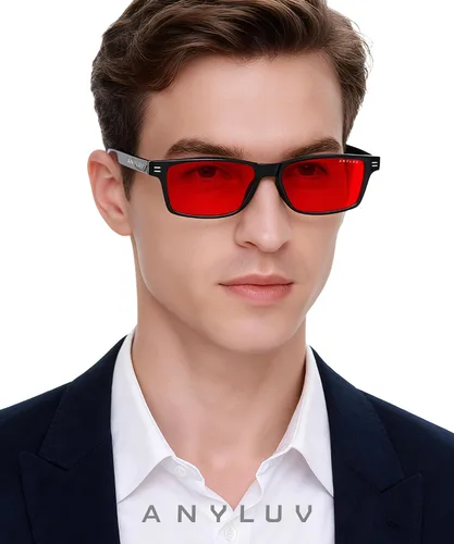 Vista 2 de ANYLUV Blue Light Blocking Glasses for Men Anti Blue Light Glasses for Men Women, Eye Strain Relief for Computer Gaming