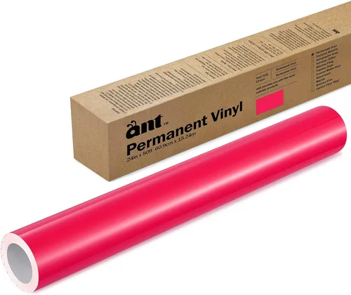 Vista 12 de ANT Melocotón, rollo de vinilo permanente de 24" x 4,5 m, rollo de vinilo adhesivo, para proyecto DIY, calcomanía, pegatina, compatible con Cricut