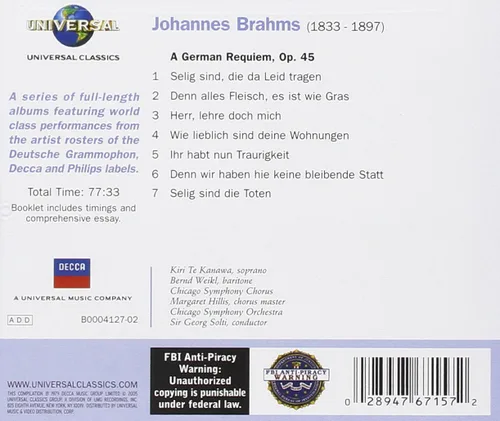 Vista 2 de Brahms German Requiem