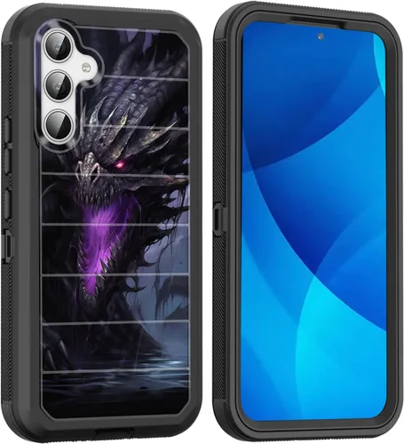 Vista 37 de Funda para Galaxy A15 5G, cuerpo completo, protección contra caídas, a prueba de polvo, resistente de 3 capas, militar, resistente, duradera