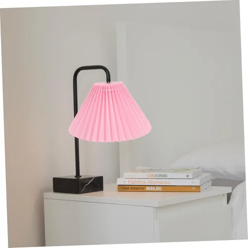 Vista 2 de Linda lámpara de tela cubierta de bricolaje plisado elegante luces de techo decoración del hogar