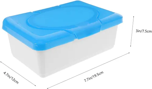 Vista 2 de ARTIBETTER Caja de pañuelos húmedos reutilizables, paquete de 2 toallitas hidratantes, contenedor organizador para el hogar, oficina, automóvil