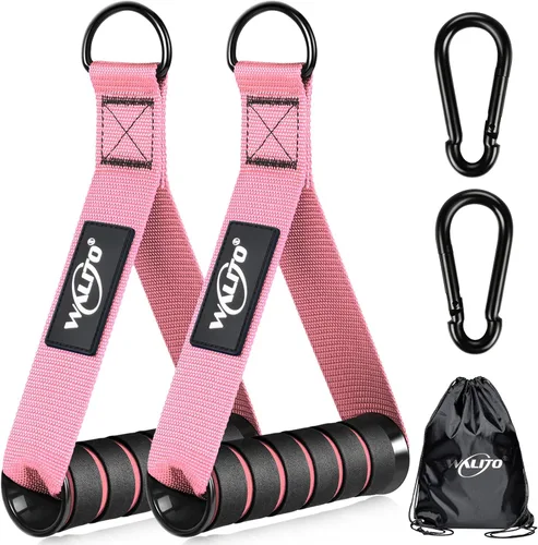 Vista 15 de Manijas de Ejercicio WALITO, Reemplazo de Accesorios de Cable para Equipo de Gimnasio en Casa, Sistema de Poleas, Pilates, Bandas de Resistencia