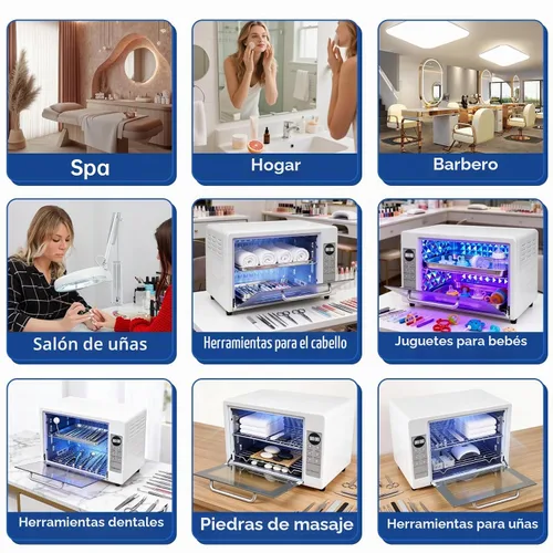 Vista 8 de Máquina de limpieza de herramientas de uñas de gran capacidad 24L