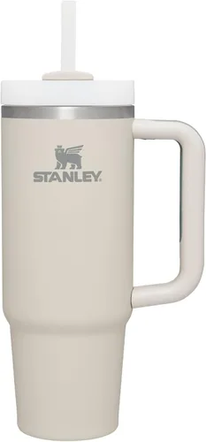 Vista 215 de STANLEY Quencher H2.0 Vaso Térmico con asa y pajilla, 64 onzas, tapa Flowstate de 3 posiciones, gran capacidad para viajes y deportes, vaso de acero