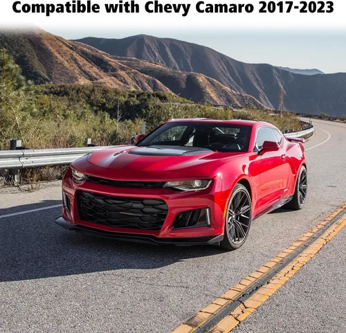 Vista 5 de Voodonala Cubierta del panel de navegación central para Chevy Camaro compatible con Chevy Camaro 2017-2023 (ABS, fibra de carbono negro, 7 pulgadas)