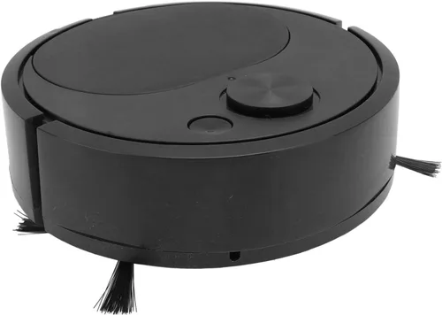 Vista 5 de Robot aspirador multifuncional, mini robot de barrido inteligente con carga USB para pisos de madera, azulejos y alfombras, negro