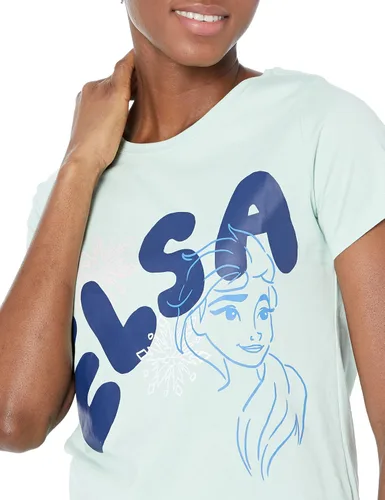 Vista 4 de Tienda Essentials Disney Marvel Star Wars Camiseta de manga corta con cuello redondo para mujer, paquete de 2