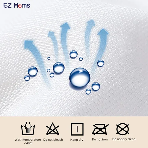 Vista 5 de EZ Moms 6 paquetes de ropa interior de algodón reutilizable para niños y niñas 1T-5T, Niñas