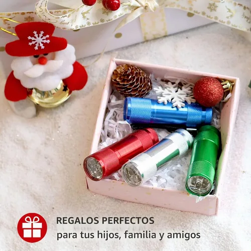 Vista 2 de FASTPRO Juego de 4 linternas de aluminio de 6 LED con pilas AAA incluidas