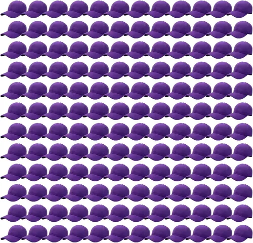 Vista 47 de Falari - 24/144 unidades de gorra de béisbol unisex, lisa y de tamaño ajustable, venta al por mayor Paquete de 144 verde militar