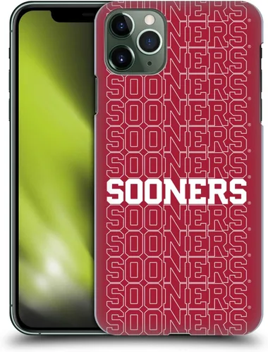 Vista 8 de Head Case Designs Funda rígida OU Boomer de la Universidad de Oklahoma con licencia oficial compatible con Apple iPhone 11 Pro Max