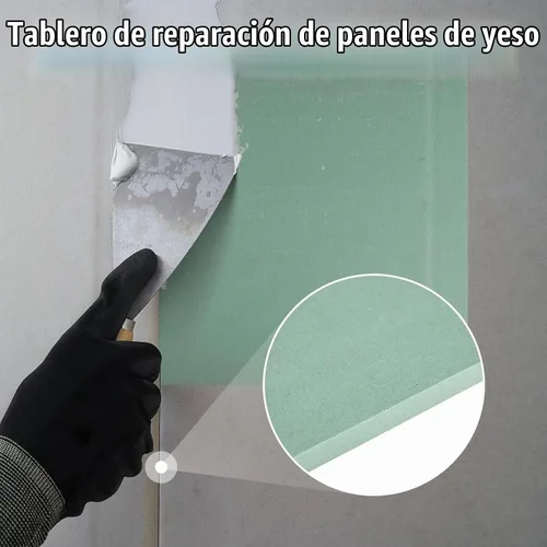 Vista 4 de Amylove Panel de reparación de paneles de yeso para reparar paredes (2 piezas, verde, 6 x 6 x 1/2 pulgadas)