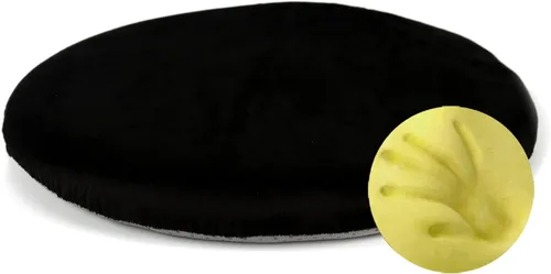 Vista 15 de Sigmat Cojín de asiento de espuma viscoelástica antideslizante suave cojín redondo para silla de 13 pulgadas, color negro