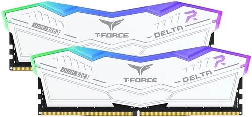 Vista 44 de TEAMGROUP T-Force Delta RGB DDR5 Ram 32 GB Kit (2 x 16 GB) 7200 MHz (PC5-57600) CL34 Módulo de memoria de escritorio Ram (blanco) para chipset serie