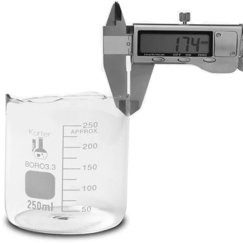 Vista 6 de Karter Científico SF-214T2 Rompe cristal de borosilicato, 50/100/250 ml, 3 tamaños (Pack de 3 unidades).