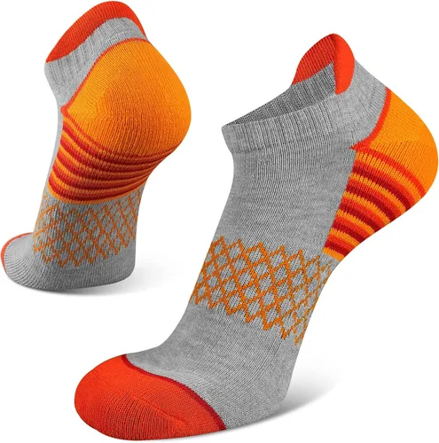 Vista 5 de eallco Calcetines de tobillo para mujer, calcetines deportivos acolchados con lengüeta, 6 pares