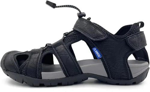 Vista 2 de Amoji Men's Sturdy Outdoor Sport Sandal with Memory Foam Rubber Outsole 701