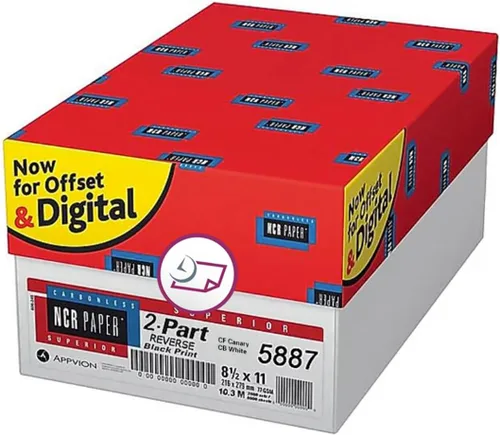 Vista 14 de NextDayLabels Papel NCR autocopiador, 2 partes inversas #5887, 8.5 x 11 2 Parte - Inversa