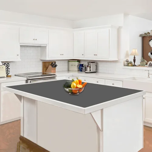 Vista 39 de Tapete de silicona súper grande, 120 x 24 pulgadas, tapete de silicona para encimera de cocina, tapete antideslizante resistente al calor, tapete