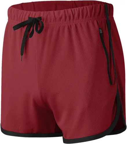Vista 5 de Pantalones cortos deportivos para hombre, pantalones cortos de entrenamiento para hombre, ligeros, para yoga, gimnasio, con bolsillos