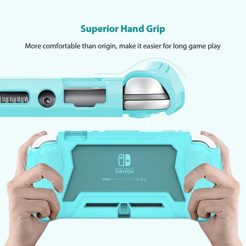 Vista 4 de Switch Lite - Funda protectora para Nintendo Switch Lite, compatible con Nintendo Switch Lite, funda protectora de pantalla con poliuretano