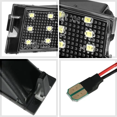 Vista 5 de Par de luces LED para matrícula compatibles con Cadillac CTS Sedán 08-10, PT-ZTL-9064