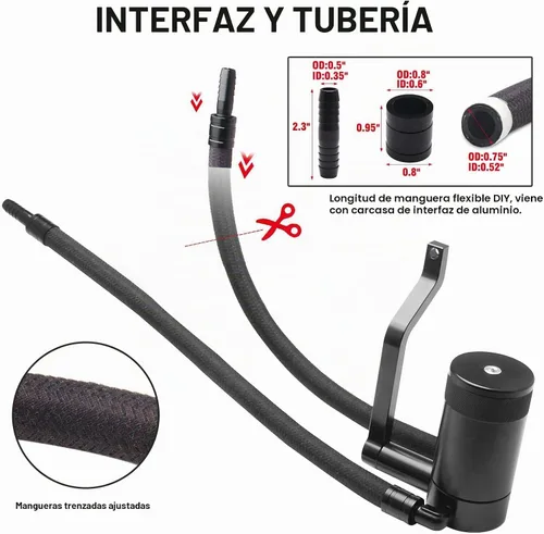 Vista 6 de Kit de lata de aceite Billet de 6.4L con nueva tecnología HEMI Z-Bracket 5.7 compatible con separador de aceite Dodge Charger Challenger Chrysler