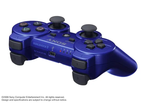 Vista 2 de PlayStation 3 Dualshock 3 Wireless Controller (Blue) (Renewed)