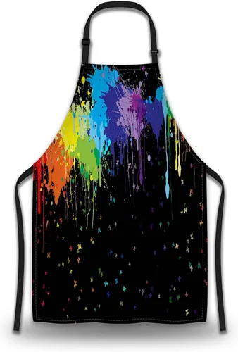 Vista 13 de Delantales divertidos para adultos y hombres, diseño de abeja grande, pequeño, divertido para insectos, para cocina, restaurante, barbacoa, pintura
