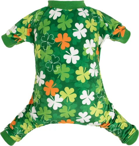 Vista 14 de CuteBone - Pijama mameluco de Navidad para perros, linda para vacaciones de invierno, P186XS