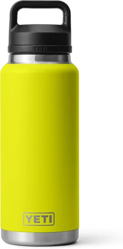 Vista 31 de YETI Rambler - Botella de 36 onzas, aislada al vacío, a prueba de fugas, de acero inoxidable con tapón para sorbos Aislamiento al vacío Azul marino