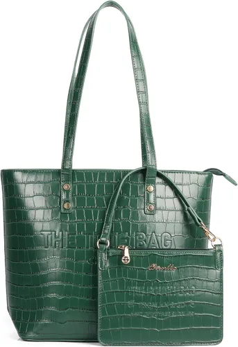 Vista 25 de Chinllo Bolso de mano para mujer, bolso mediano con asa superior