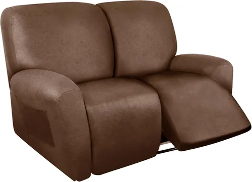 Vista 45 de ANARACHON Fundas para Sillas Reclinables Tipo Cuero, 4 Piezas Funda para Sillón Reclinable Lazy Boy, Protector de Muebles - Funda Suave Lavable