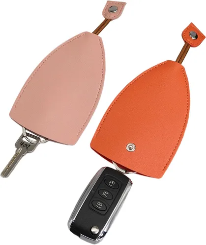 Vista 3 de Pull Out Key Case, Creative Pull-Out Cute Large-Capacity Car Key Case, Stylish PU Leather Key Wallets