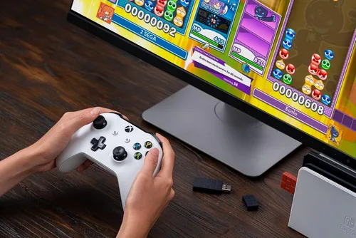Vista 6 de 8Bitdo Adapter 2 USB Wireless Switch Controller for Windows, Mac & Raspberry Pi, Compatible with Xbox Series X & S Controller, Xbox One Bluetooth