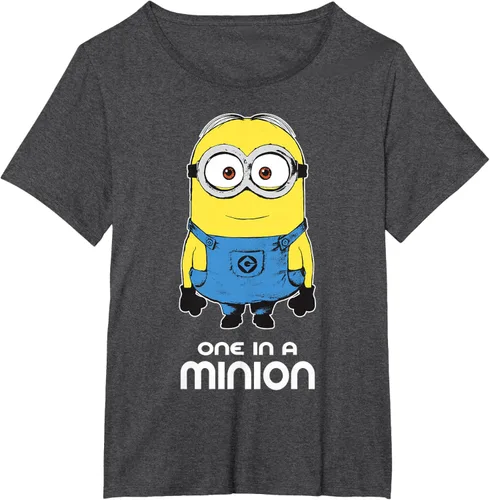 Vista 28 de Despicable Me Camiseta estampada Minions Bob One in A Minion Negro