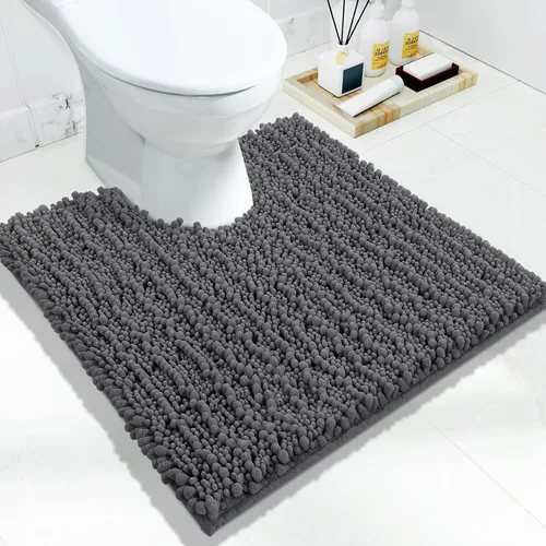 Vista 58 de Yimobra Alfombras de Baño Antideslizantes Lavables - Alfombra de Baño de Chenilla Ultra Suave Absorbente, Alfombra Peluda de Secado Rápido para Negro