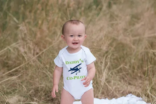 Vista 4 de 7 ate 9 Apparel Una pieza copiloto de papá para bebé niño